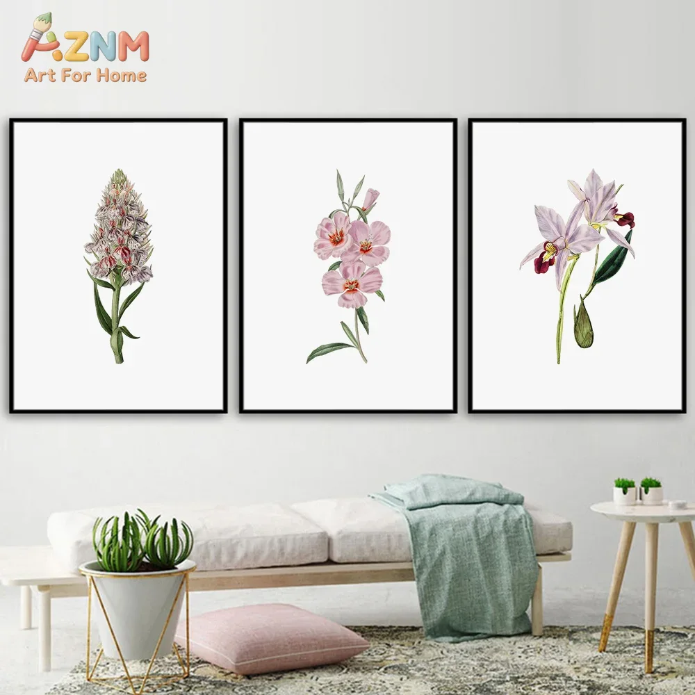 Orchard Sprayer Tractor - Poster su tela floreale con orchidea